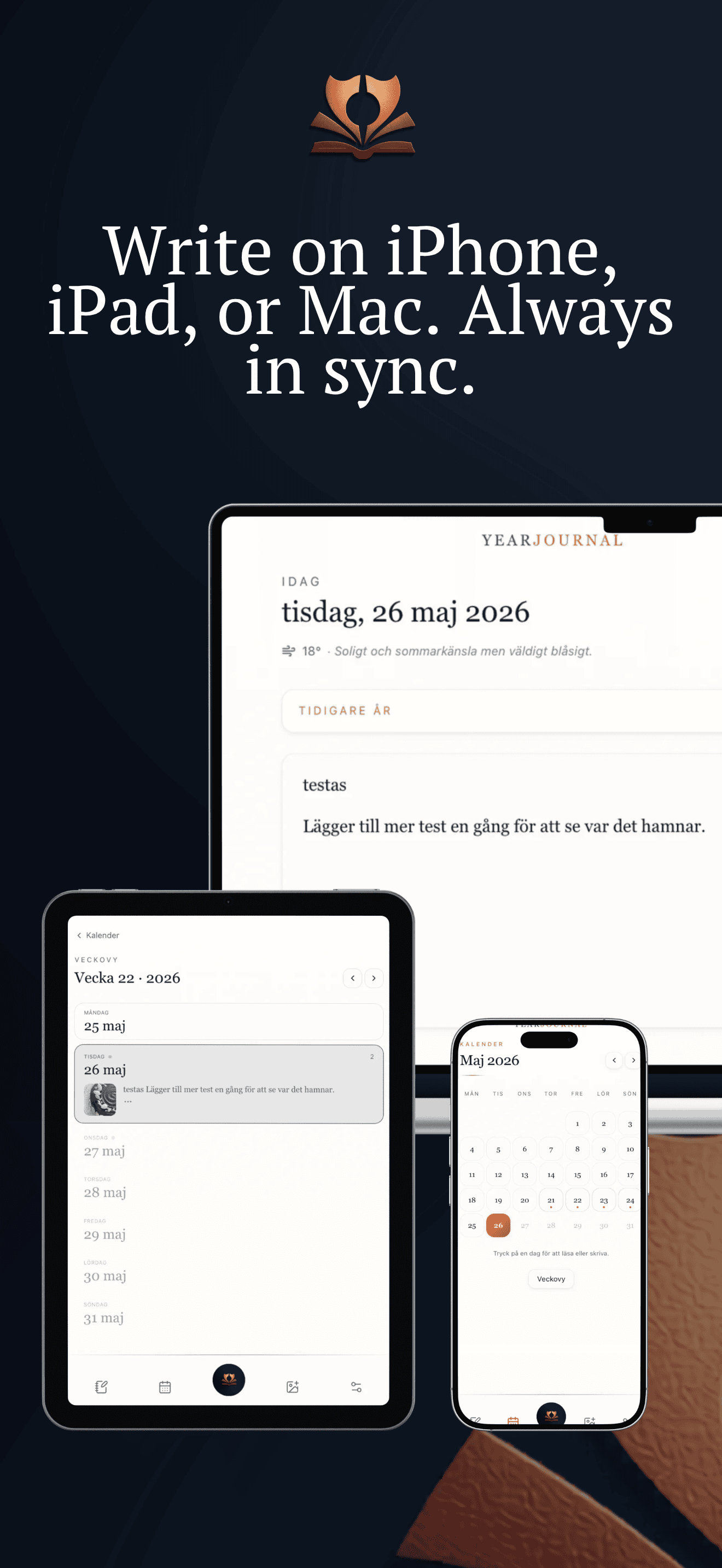 YearDiary running across Apple devices